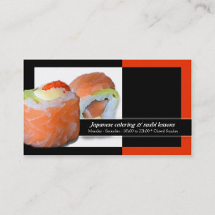 Cartão De Visita Lições da restauração do restaurante japonês 