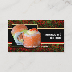 Cartão De Visita Lições da restauração do restaurante japonês