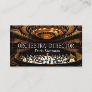Cartão De Visita Lições de instrutor de música do diretor da orq