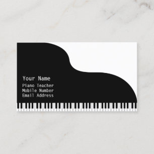Cartão De Visita Lições de Música Pianista de Professora Pianist