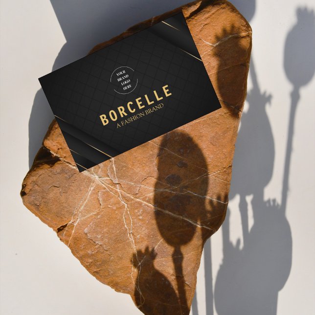 Cartão De Visita Líder Dourado e negro (Criador carregado)