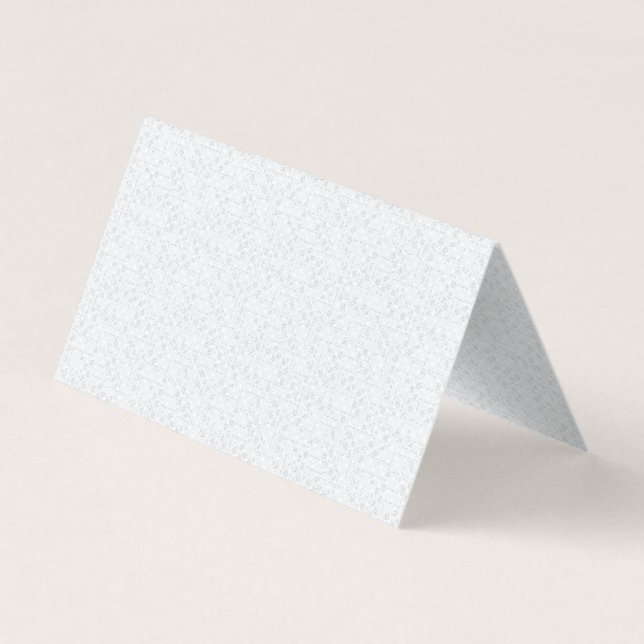 Cartão De Visita Light Gray Geometric Floral Pattern (Traseira)