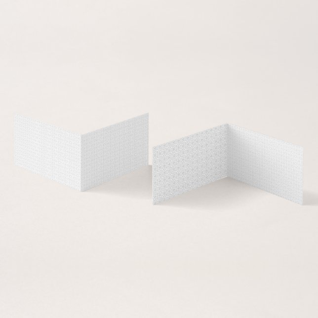 Cartão De Visita Light Grey Geometric Tile Pattern (Interior e exterior)