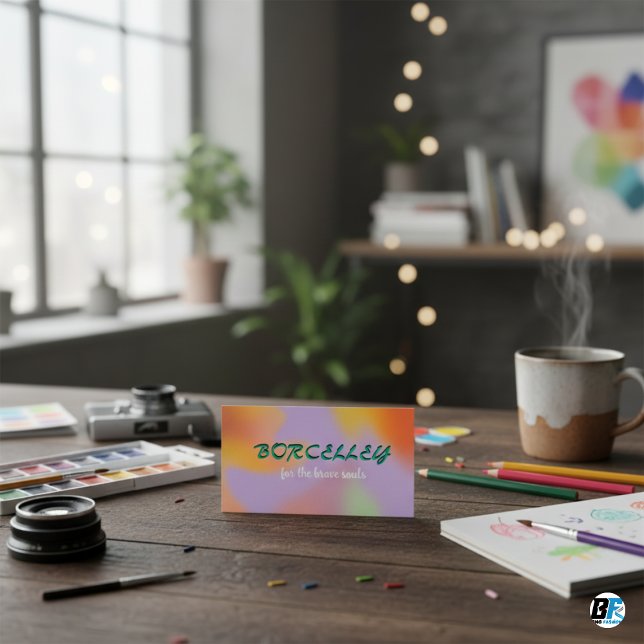 Cartão De Visita Lilac Púrpura Negra Brilhante Brilhante (Criador carregado)