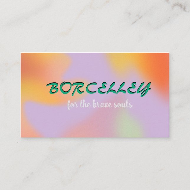 Cartão De Visita Lilac Púrpura Negra Brilhante Brilhante (Frente)