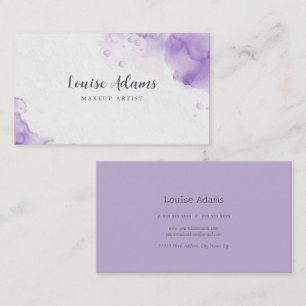 Cartão De Visita Lilac Watercolor