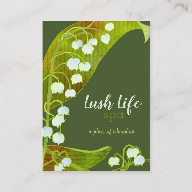 Cartão De Visita Lily do Vale Spa Salon (Frente)