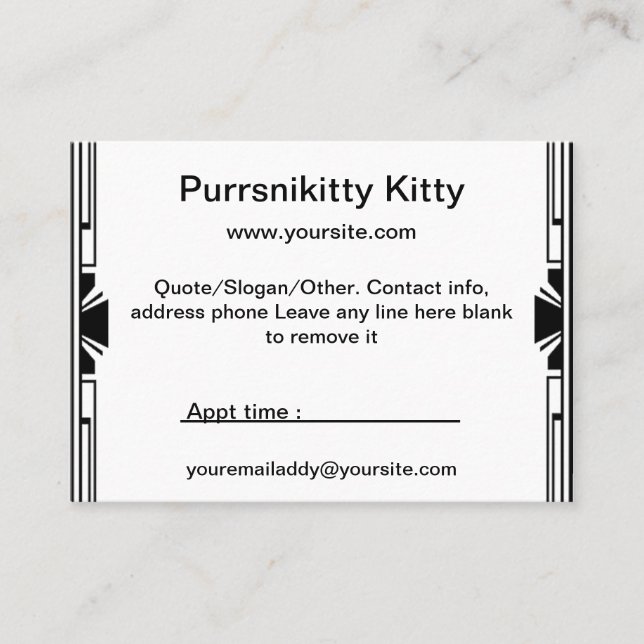 Cartão De Visita Lily Shadow Fairy (Frente)