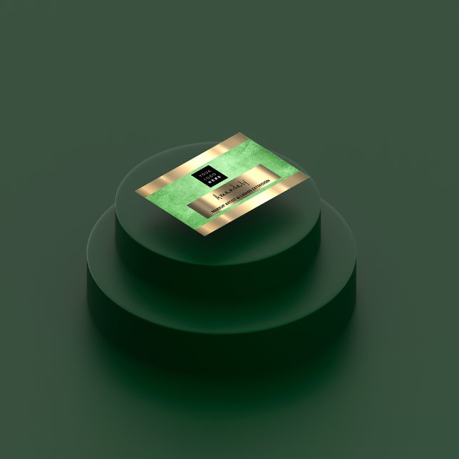 Cartão De Visita Limão Verde do Logotipo QR Personalizado (Criador carregado)