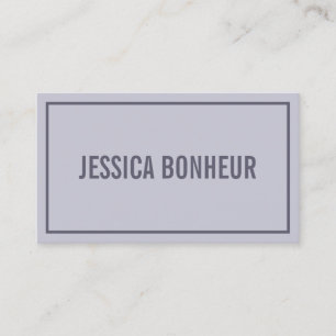 Cartão De Visita Limite Moderno Seu Nome Roxo Lavanda preguiçoso