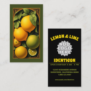 Cartão De Visita Limonada Limão Art Nouveau