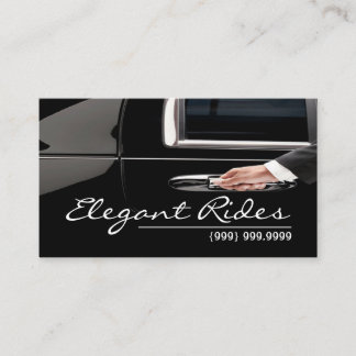 Cartão De Visita Limousines Limo Car Services Driver Business Card