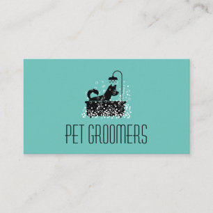 Cartão De Visita Limpador de cães  Pet Groomer  Serviços animais