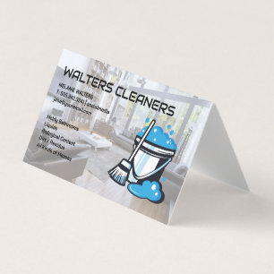 Cartão De Visita Limpadores   Balde Mop e Soap