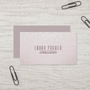 Cartão De Visita Limpe minimalista moderno do rosa liso dos