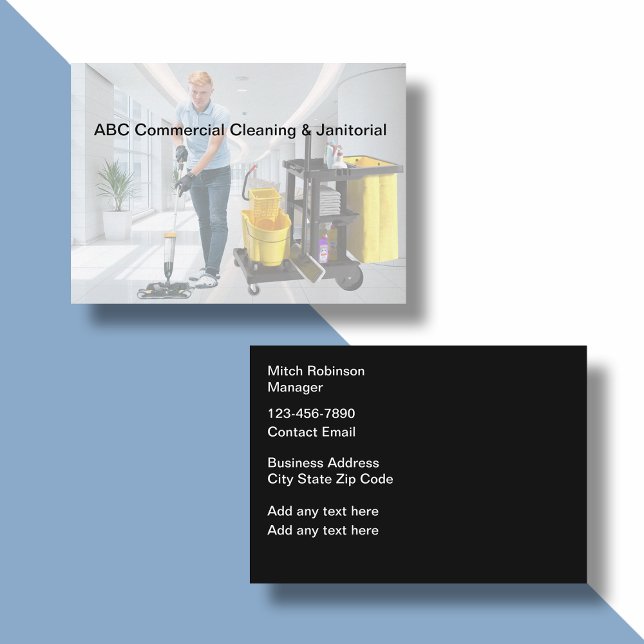 Cartão De Visita Limpeza Comercial E Janiotorial (Criador carregado)