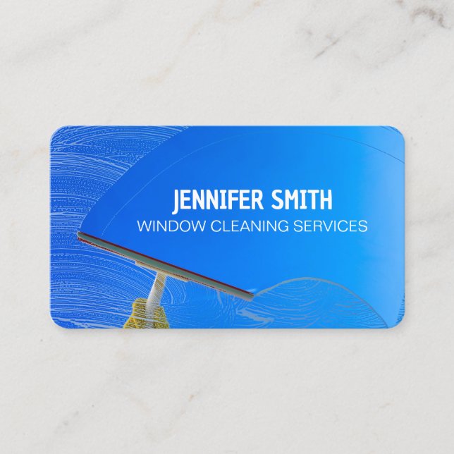 Cartão De Visita Limpeza da janela (Frente)