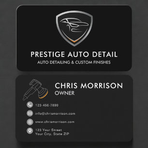 Cartão De Visita Limpeza de Detalhes de Carros Auto Spa