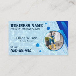 Cartão De Visita Limpeza de energia por lavagem de pressão