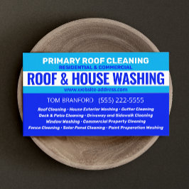 Cartão De Visita Limpeza de Telhado e Casa