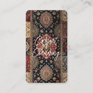 Cartão De Visita Limpeza personalizada do tapete QR