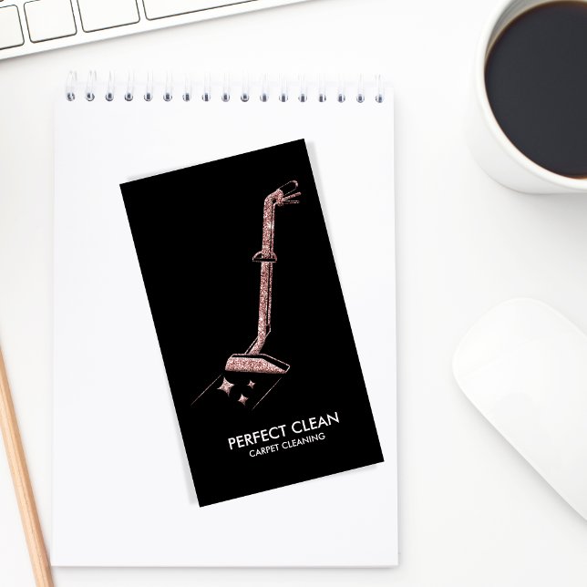 Cartão De Visita Limpeza profissional e limpeza do chão B (Criador carregado)