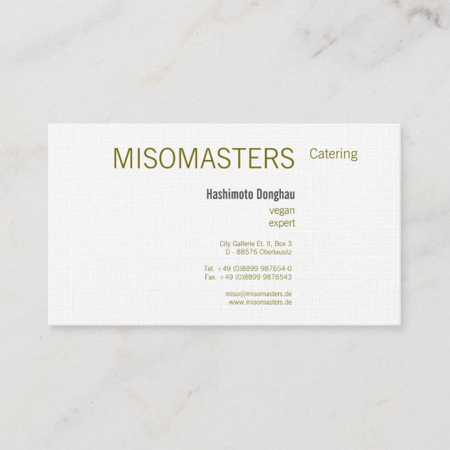 Cartão De Visita Limpo e listrado (Frente)