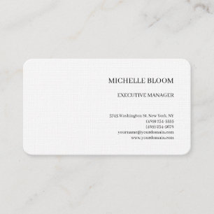 Cartão De Visita Linen Modern Simples Minimalista