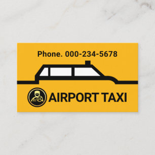 Cartão De Visita Linha de Rota de Fronteira de Carro de Táxi