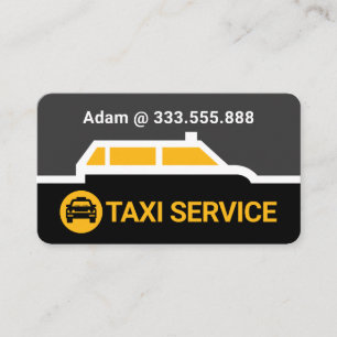 Cartão De Visita Linha de Rota de Fronteira de Táxi Carro