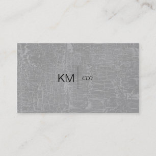 Cartão De Visita Linha divisória com presilha preta / Cinzas marmor