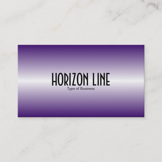 Cartão De Visita Linha Horizonte - Roxo (Frente)