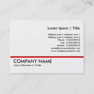 Cartão De Visita Linha Vermelha - Placa Platinum