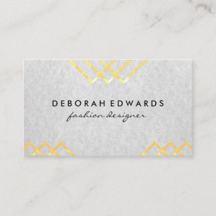 Cartão De Visita Linhas Geométricas Elegantes