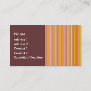 Cartão De Visita Linhas Laranja