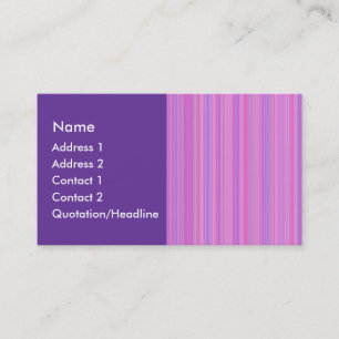 Cartão De Visita Linhas Rosa Púrpura