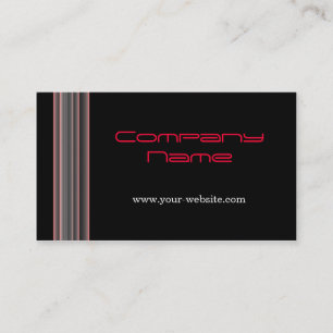 Cartão De Visita Linhas Vermelhas