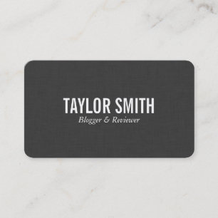 Cartão De Visita Linho Escuro