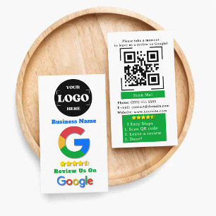 Cartão De Visita Link de Código QR do logotipo comercial do Google