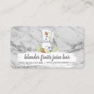 Cartão De Visita Liquidificador Frutas Bebida mista suco fresco már