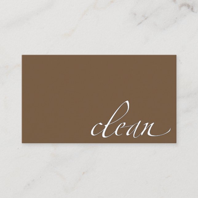 Cartão De Visita Líquido de limpeza Housecleaning limpo (Frente)