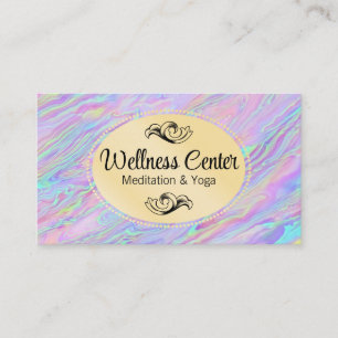 Cartão De Visita Líquido Iridescente