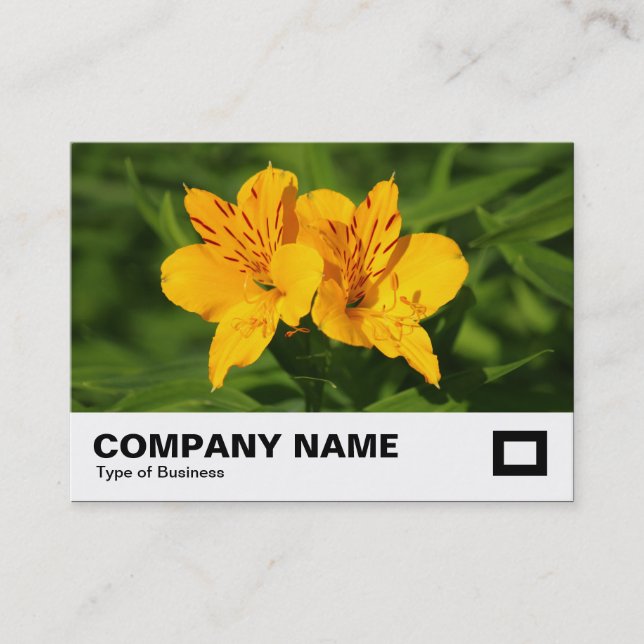 Cartão De Visita Lírios peruanos (Frente)