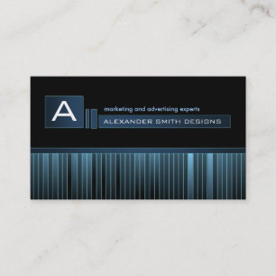 Cartão de visita liso do monograma