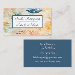 Cartão De Visita Lista de Cabelos Dourados do Boho sem Som