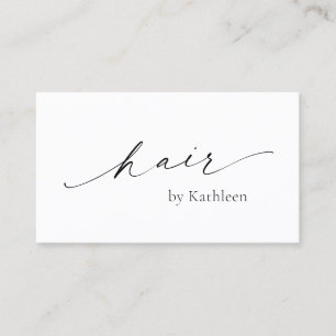 Cartão De Visita Lista de Estilos de Cabelo Elegante de Código QR S