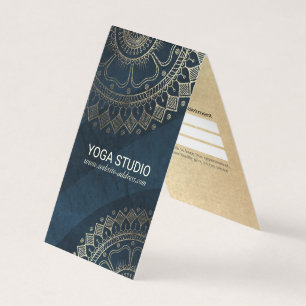 Cartão De Visita Lista de Preços de Instrutor de Meditação de Yoga