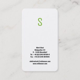 Cartão De Visita Listrado