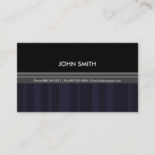 Cartão de visita listrado