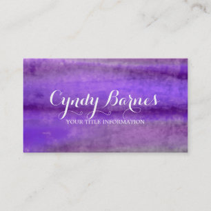 Cartão De Visita Listras de Aquarela